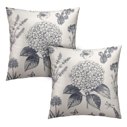 Fall Pillow Covers Autumn Leaf Throw Pillow Covers 18x18 Set of 2 Bohemian Floral Pillow Cases Thanksgiving Berry Pinecones Cushion Cases for Home Farmhouse Sofa Couch Patio