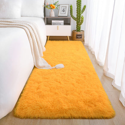 Chicrug Soft Runner Rug for Bedroom Living Room Plush Fluffy Rugs 2x6