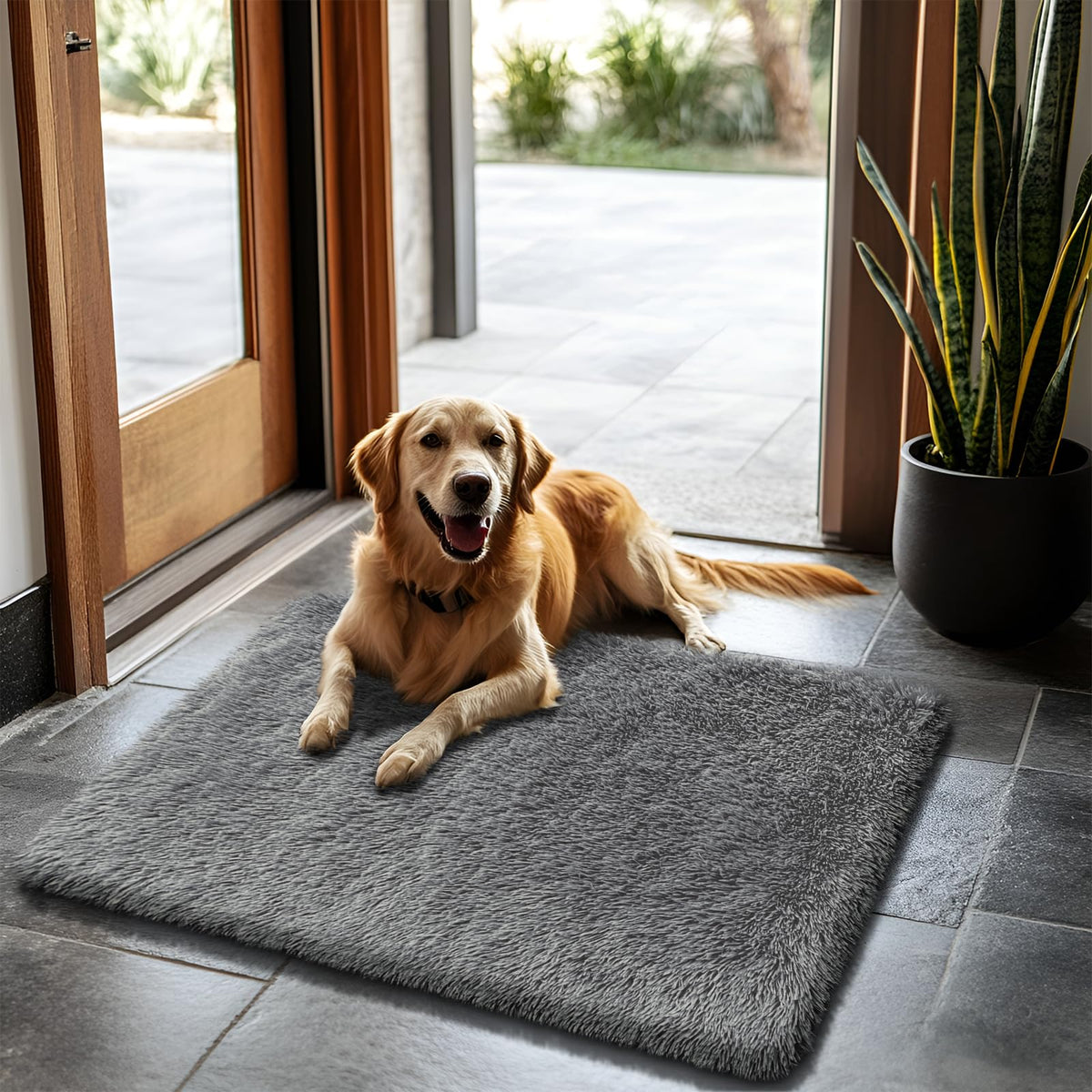 8x10 Fluffy Area Rugs for Living Room,Black Large Shag Area Rug for Bedroom