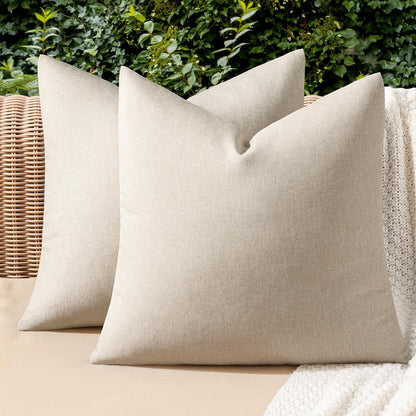 MIULEE Decorative Outdoor Pillow Covers Fall 18x18 Rust
