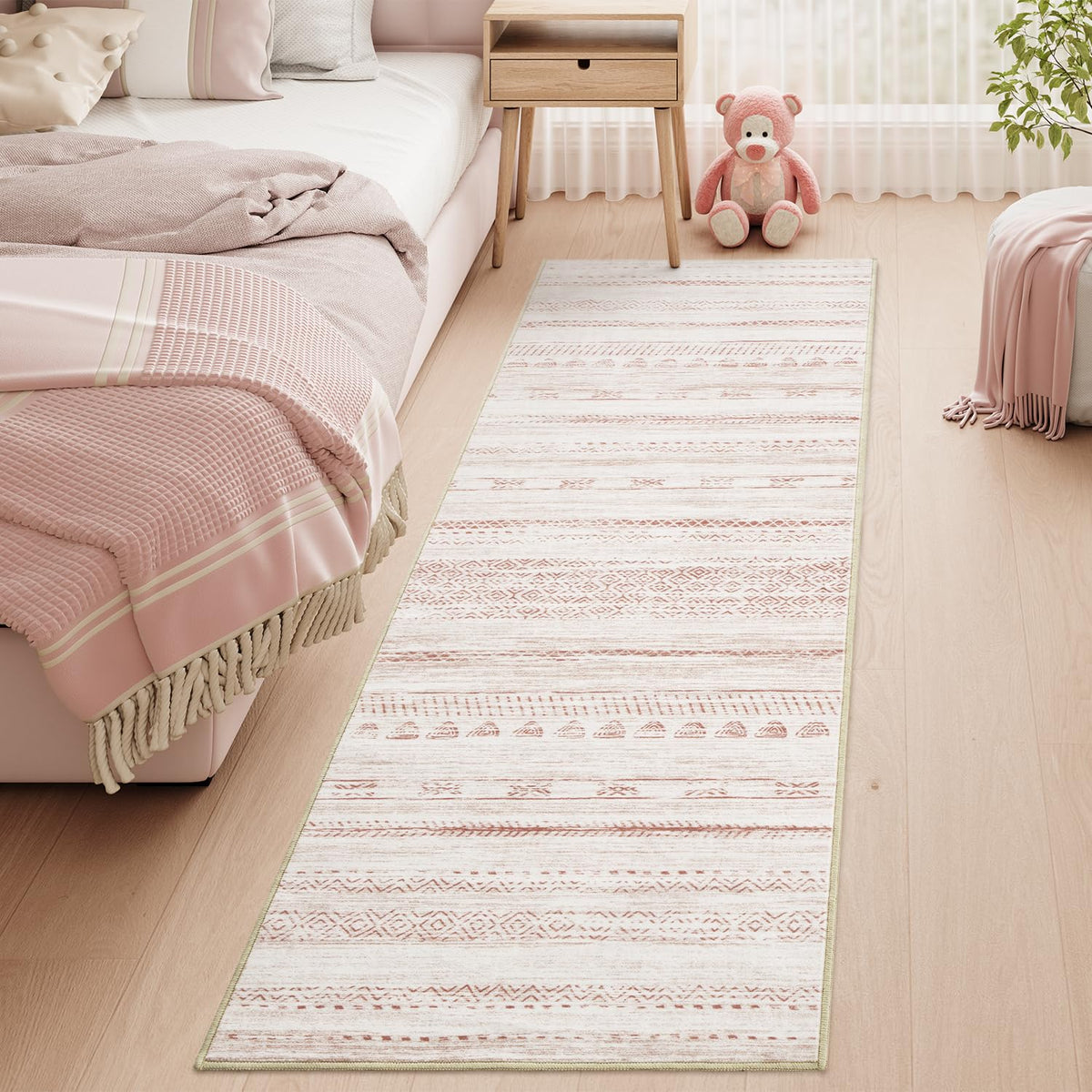 5x7 Area Rugs for Living Room Machine Washable Rug Distressed Indoor Carpet Neutral Moroccan Boho Rug Ultra Soft Area Rug for Bedroom Dining Room Playroom Office, Grey