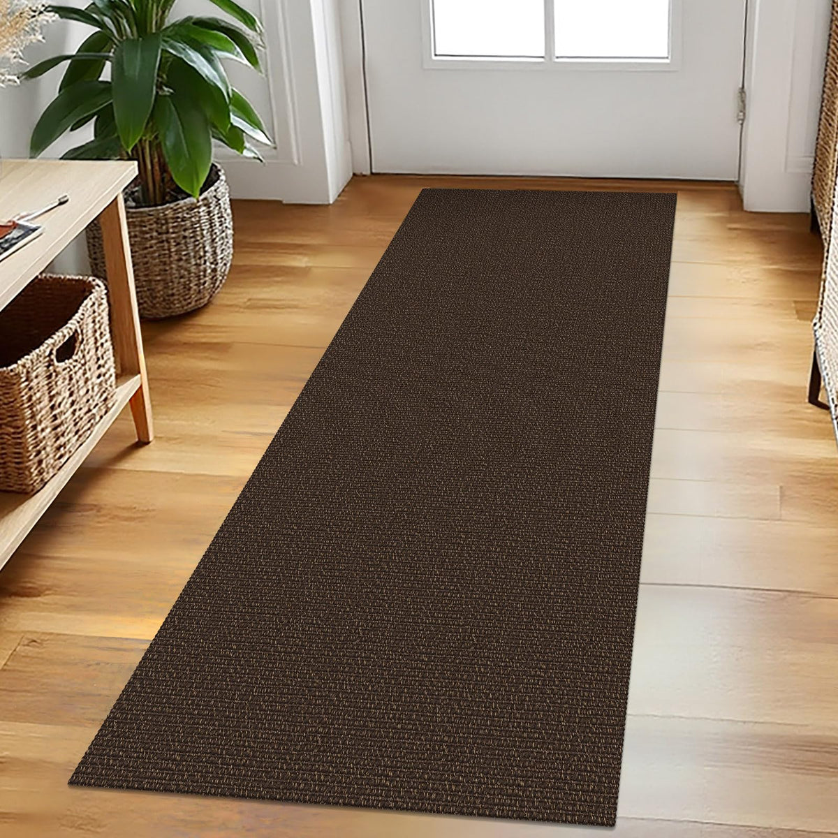 EARTHALL Washable Area Rug, Non Slip Entryway Rug, 4x6 Ft, Sand/Beige