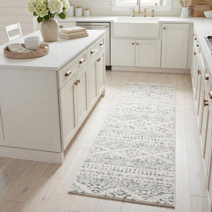 SAFAVIEH Tulum Area Rug 8x10, Large Ivory & Grey TUL272A