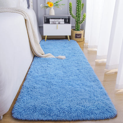 Chicrug Soft Runner Rug for Bedroom Living Room Plush Fluffy Rugs 2x6