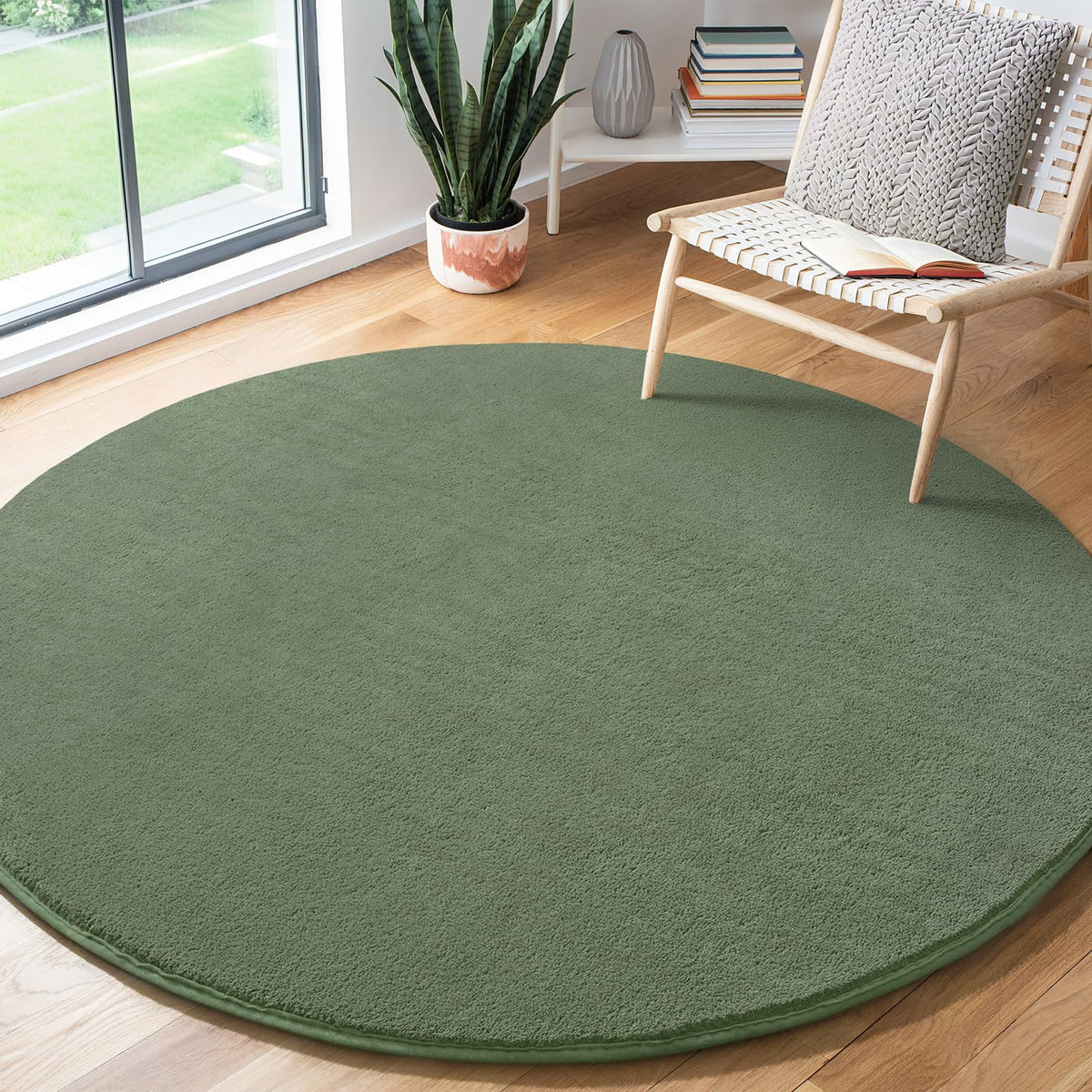 Amearea Modern Area Rugs for Bedroom Living Room, 4x6 Blue Memory Foam Rug
