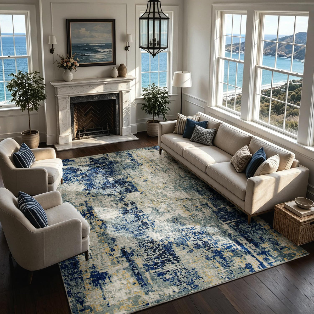 Washable Rugs 8x10 Area Rugs for Living Room,Bedroom,Dining Room,Nursery