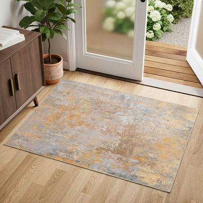 Black Washable Rug 5x7 Area Rugs for Living Room Bedroom Carpet