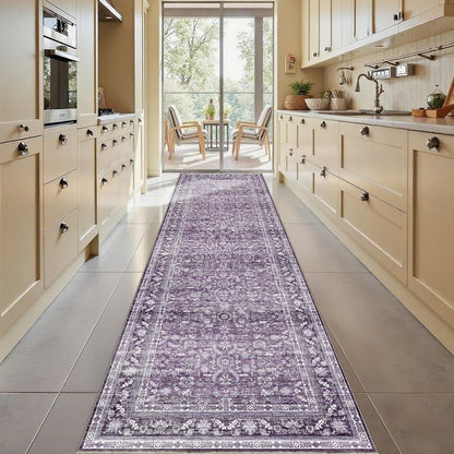 OPPODREAM Vintage Blue Area Rugs 5x7, Washable Rug for Living Room
