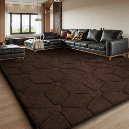 Sour Lemon 8x10 Area Rugs for Living Room Bedroom, Large Carpet Grey Rug