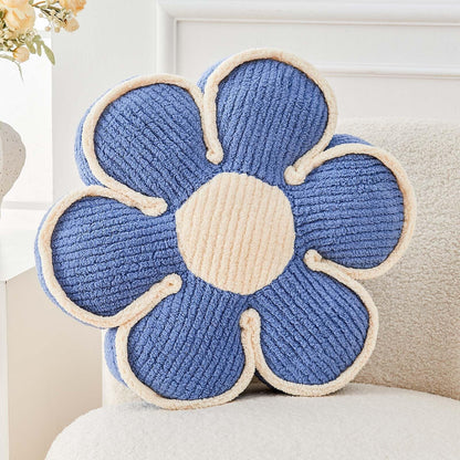 Kcvvcr Flower Pillow, Soft Flower Decorative Throw Pillow, Cute Daisy Flower Shaped Seating Floor Cushion Room Décor Plush Pillows for Sofa Couch Bed (13.7 Inch, Sage Green)
