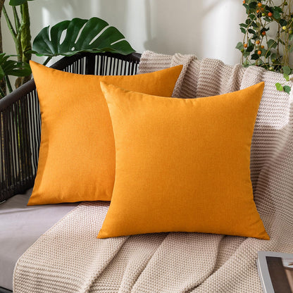 MIULEE Decorative Outdoor Pillow Covers Fall 18x18 Rust