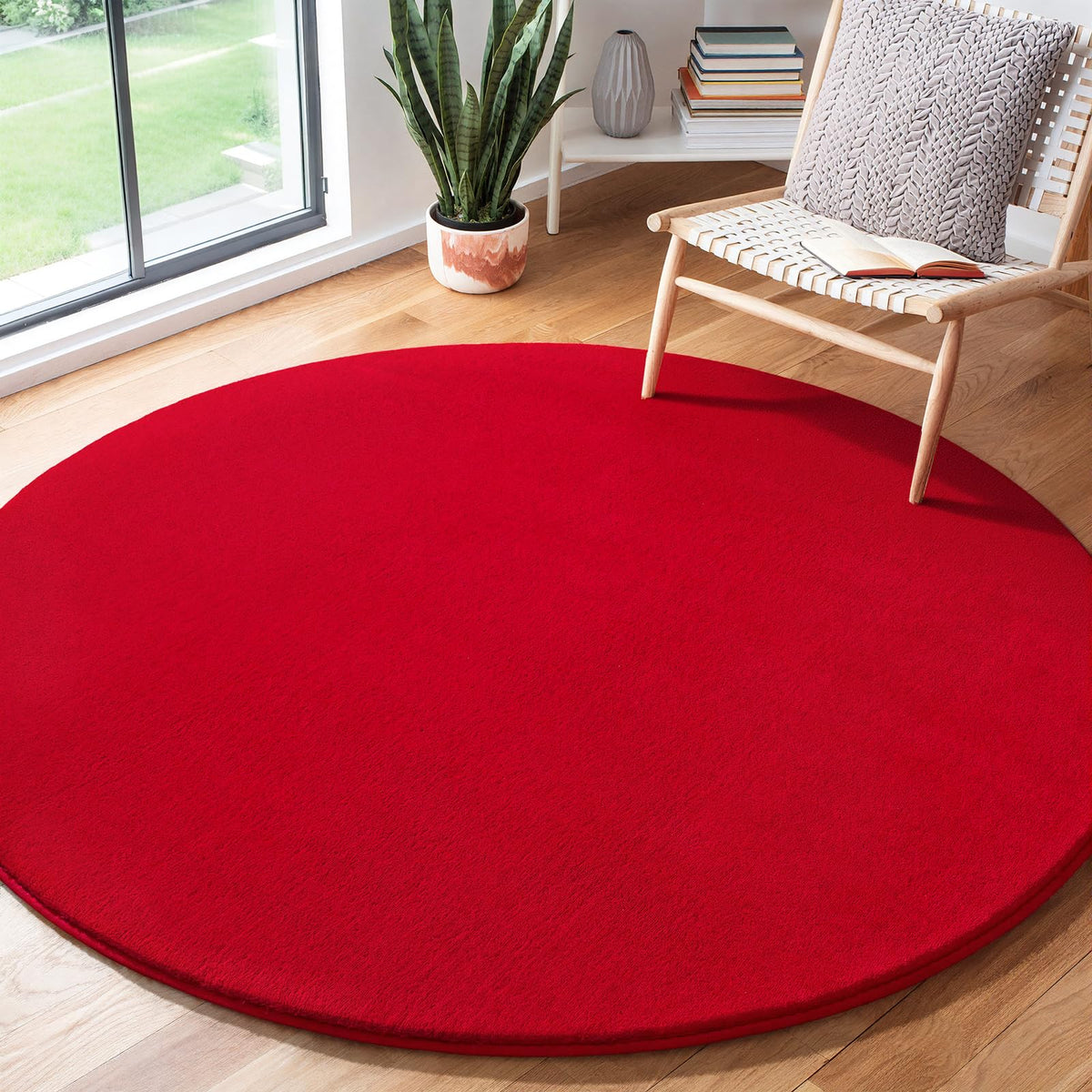 Amearea Modern Area Rugs for Bedroom Living Room, 4x6 Blue Memory Foam Rug
