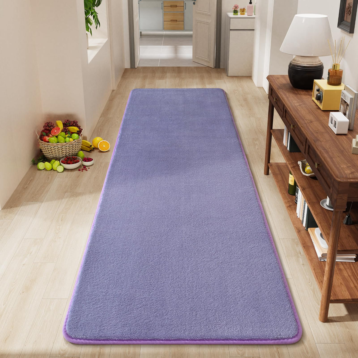 Amearea Modern Area Rugs for Bedroom Living Room, 4x6 Blue Memory Foam Rug