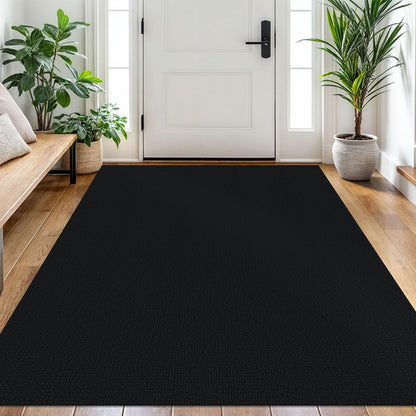 EARTHALL Washable Area Rug, Non Slip Entryway Rug, 4x6 Ft, Sand/Beige