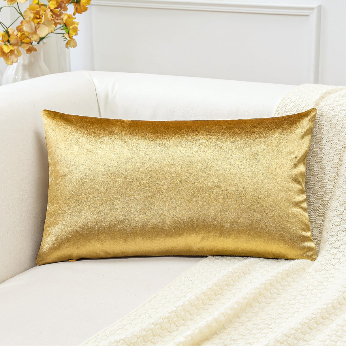 Artscope Luxury Velvet Pillow Covers Super Soft Decorative Square Throw Pillow Covers Case Cushion Covers for Sofa Couch Bedroom Car Decor 20x20 Inch Light Blue