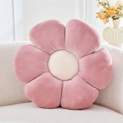 Kcvvcr Flower Throw Pillow, Soft White 14.9" Shaped Floor Pillow for Home Decor, Cute Aesthetic Plush Decorative Pillows for Bed, Sofa, Couch