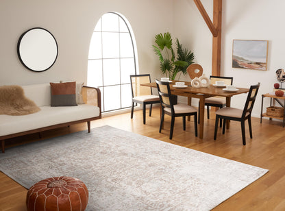 SAFAVIEH Evoke Area Rug 9x12, Large Ivory & Taupe EVK256E