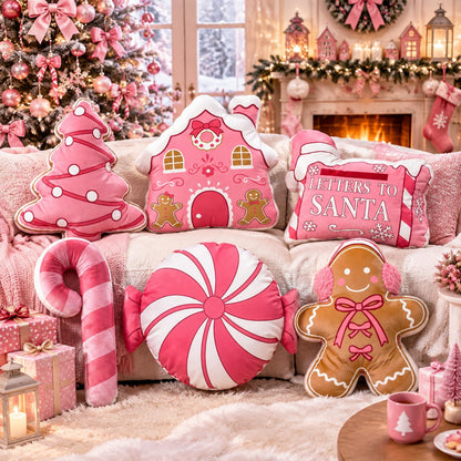 6 Pcs 13.78" Pink Donut Floor Pillow, for Donut Birthday Party Decor