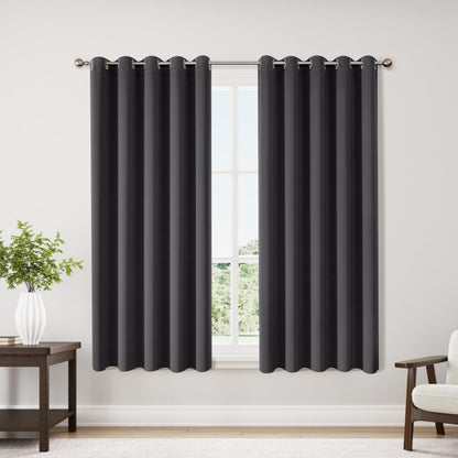 ChrisDowa Blackout Curtains for Bedroom and Living Room 63 Inches Long