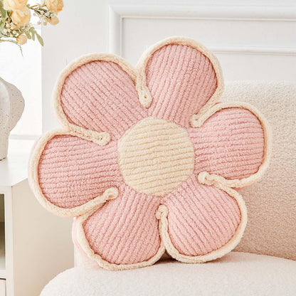 Kcvvcr Flower Pillow, Soft Flower Decorative Throw Pillow, Cute Daisy Flower Shaped Seating Floor Cushion Room Décor Plush Pillows for Sofa Couch Bed (13.7 Inch, Sage Green)