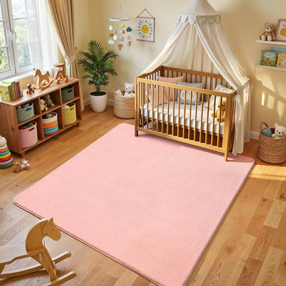Amearea Modern Area Rugs for Bedroom Living Room, 4x6 Blue Memory Foam Rug