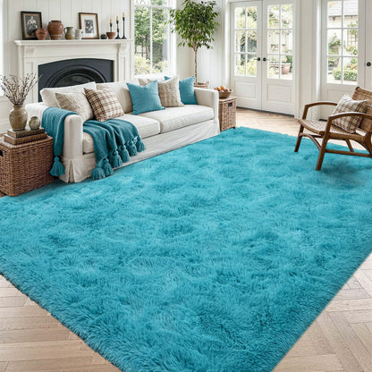 Noahas 2x6 Black Fluffy Soft Runner Rug Non-Slip for Bedroom Dorm Hallway