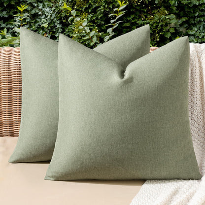 MIULEE Decorative Outdoor Pillow Covers Fall 18x18 Rust