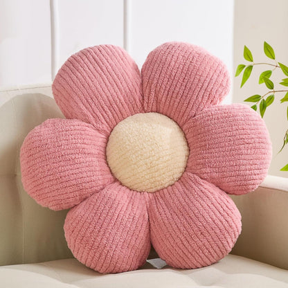 XIAIJIA 3PCS Flower Pillow, Daisy Throw Pillows, Flower Cushion 15.7 Inch