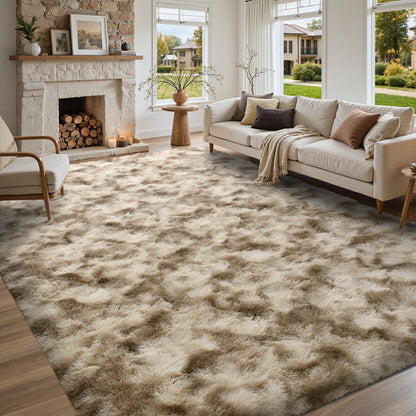 5x7 Black Area Rugs for Living Room, Large Fluffy Shag Bedroom Rugs Non-Slip, Ultra Soft Plush Carpet for Nursery Kids PlayRoom Dorm Office Indoor Modern Carpets