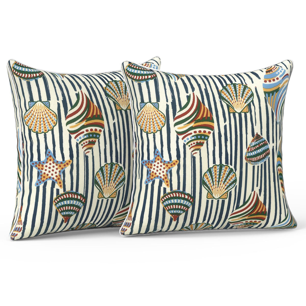 LVTXIII Set of 2 Patio Lumbar Pillows, 12" x 20" Fade Resistant Outdoor Lumbar Pillow with Inners, Fluffy Decorative Garden Lumbar Cushions for Home Patio Coach Sofa Use, Jacobean Black
