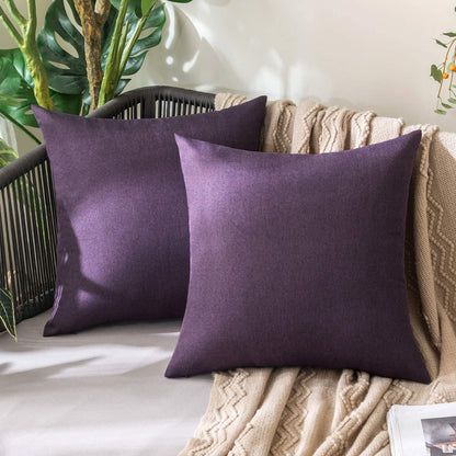 MIULEE Decorative Outdoor Pillow Covers Fall 18x18 Rust