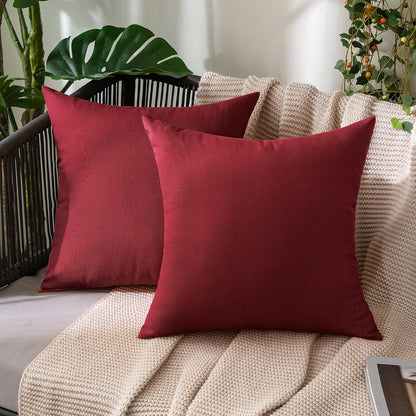 MIULEE Decorative Outdoor Pillow Covers Euro Waterproof 24x24 Beige