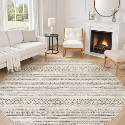 cotiled Boho 5x7 Area Rugs for Living Room: Soft Moroccan Washable Rug