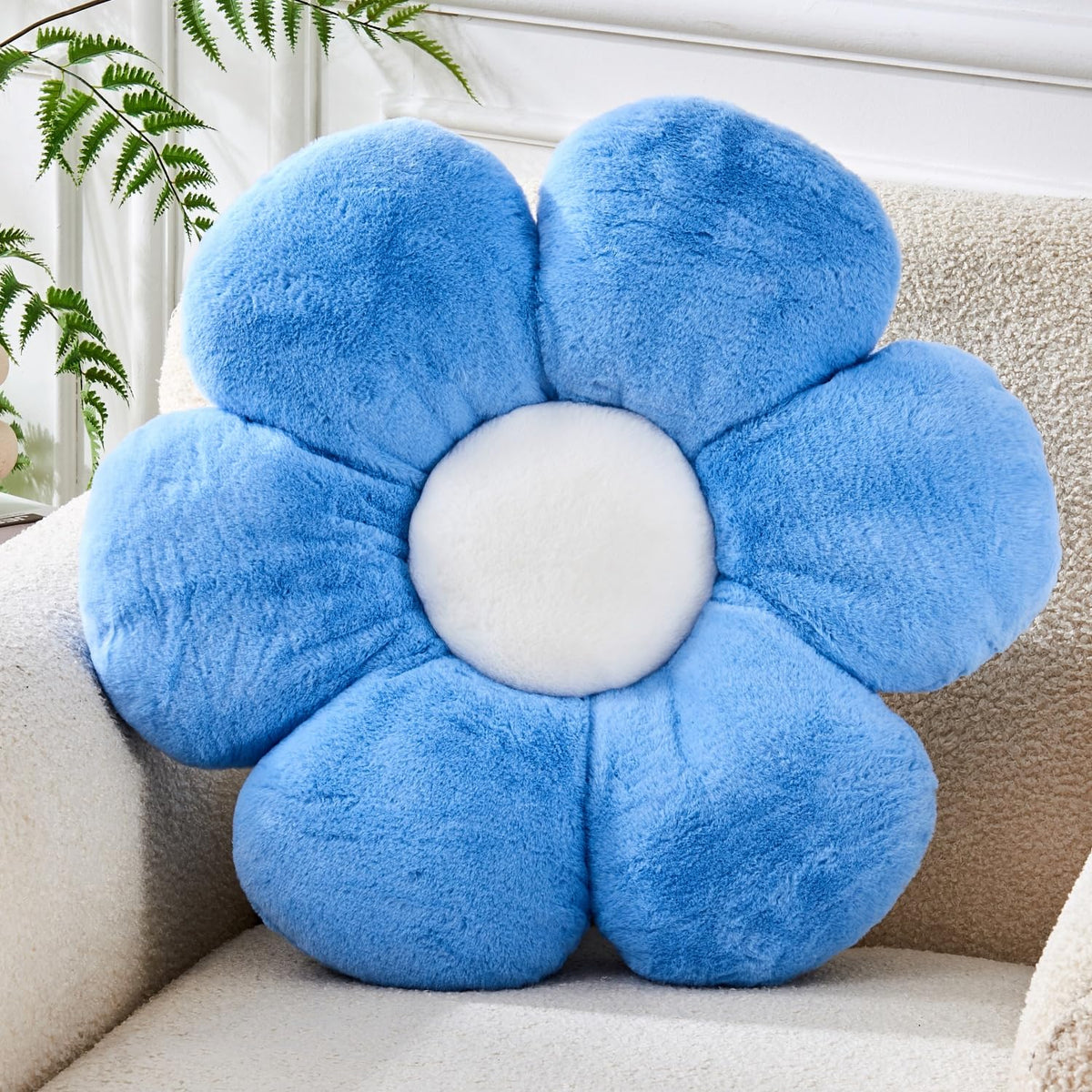 Flower Pillow,15.7In Cute Daisy Pillow Pink Throw Pillows