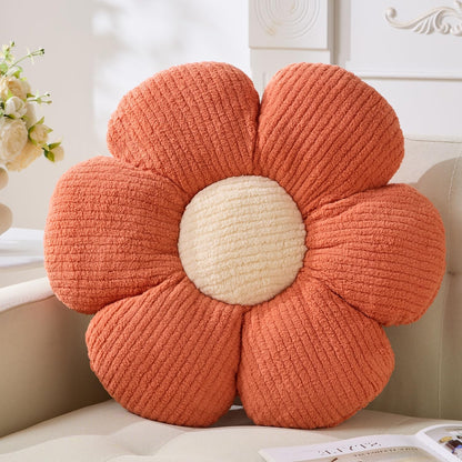 Flower Pillow,15.75" Daisy Pillow White Decorative Pillows
