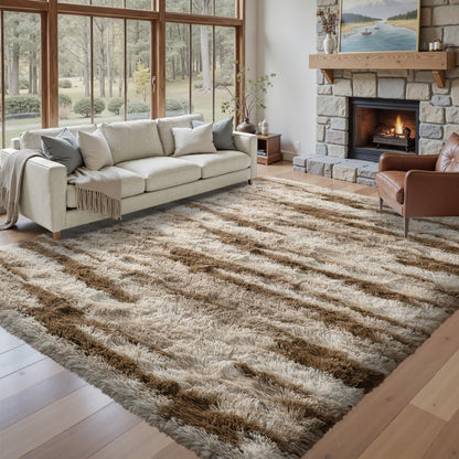 5x7 Black Area Rugs for Living Room, Large Fluffy Shag Bedroom Rugs Non-Slip, Ultra Soft Plush Carpet for Nursery Kids PlayRoom Dorm Office Indoor Modern Carpets