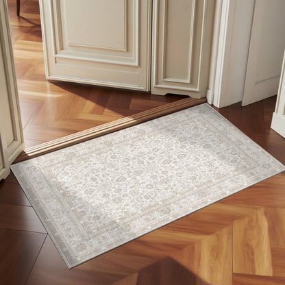 OPPODREAM Vintage Blue Area Rugs 5x7, Washable Rug for Living Room