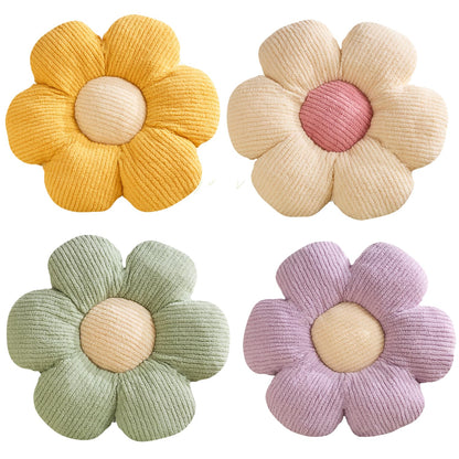 XIAIJIA 3PCS Flower Pillow, Daisy Throw Pillows, Flower Cushion 15.7 Inch