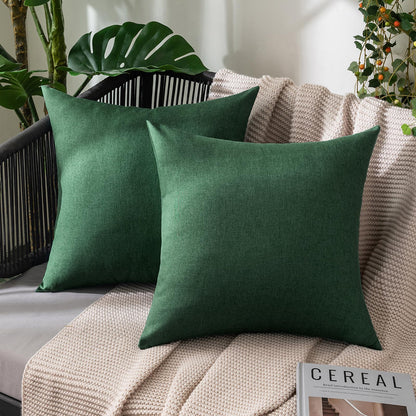 MIULEE Decorative Outdoor Pillow Covers Fall 18x18 Rust