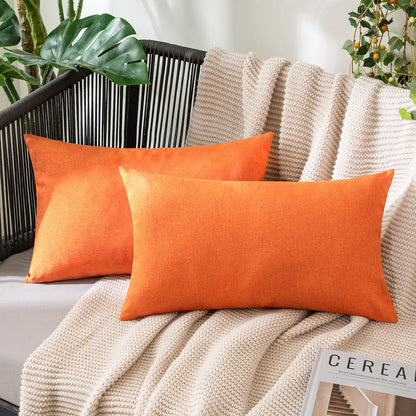 MIULEE Decorative Outdoor Pillow Covers Fall 18x18 Rust