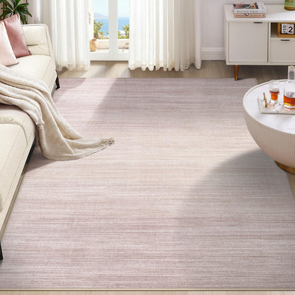 UERMEI 8x10 Area Rug Living Room Rugs - Washable Neutral Modern Abstract Soft Thin Large Rug Indoor Floor No Slip Rug Carpet for Bedroom Under Dining Table Home Office Decor - Brown Grey