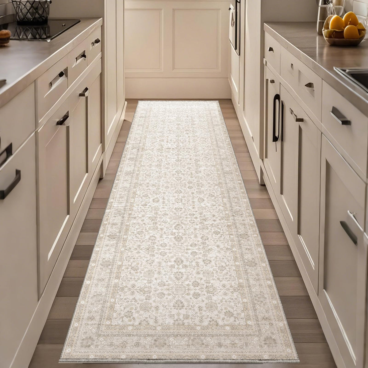 OPPODREAM Vintage Blue Area Rugs 5x7, Washable Rug for Living Room