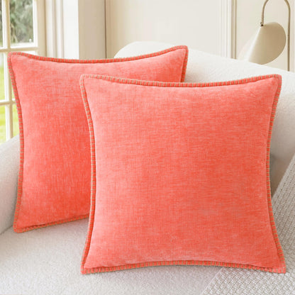 CaliTime Decorative Couch Throw Pillow Covers 18 X 18 Inches Smoke Blue