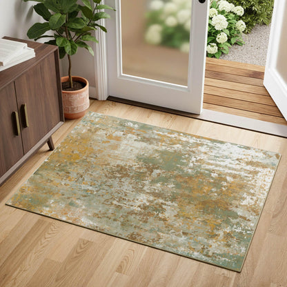 Black Washable Rug 5x7 Area Rugs for Living Room Bedroom Carpet