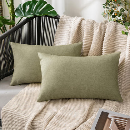 MIULEE Decorative Outdoor Pillow Covers Fall 18x18 Rust