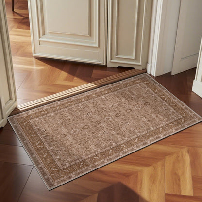 OPPODREAM Vintage Blue Area Rugs 5x7, Washable Rug for Living Room