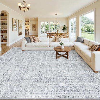 8x10 Area Rugs Living Room: Bedroom Neutral Washable Carpet Beige