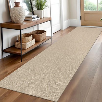 EARTHALL Washable Area Rug, Non Slip Entryway Rug, 4x6 Ft, Sand/Beige