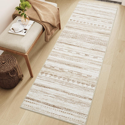 5x7 Area Rugs for Living Room Machine Washable Rug Distressed Indoor Carpet Neutral Moroccan Boho Rug Ultra Soft Area Rug for Bedroom Dining Room Playroom Office, Grey