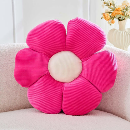 Kcvvcr Flower Throw Pillow, Soft White 14.9" Shaped Floor Pillow for Home Decor, Cute Aesthetic Plush Decorative Pillows for Bed, Sofa, Couch